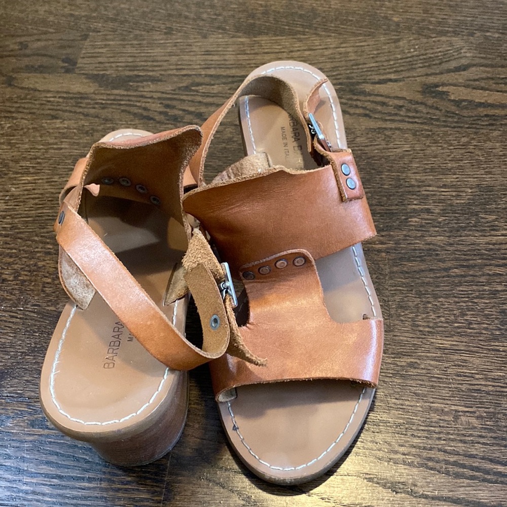 Barbara barbieri Italian made sandals with heel. Made in Italy